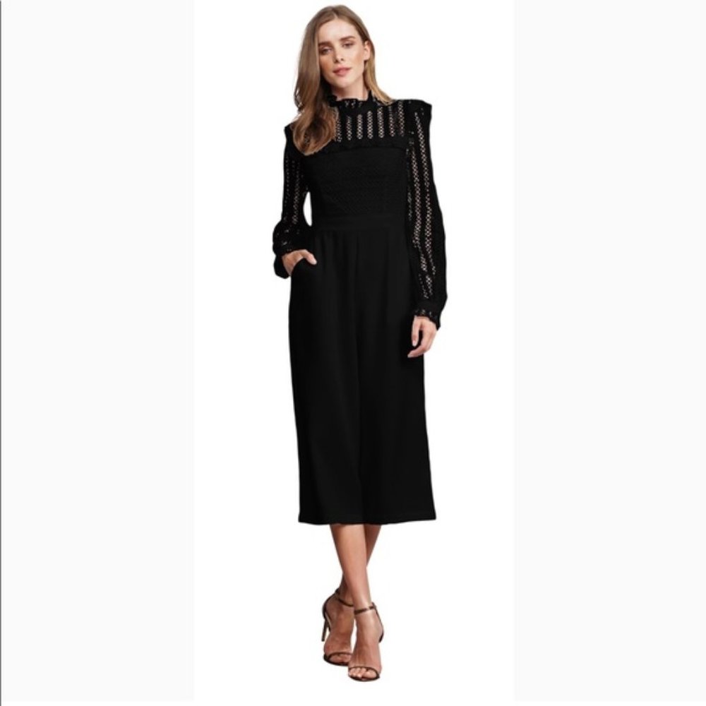 Adelyn Rae Lace Culotte Jumpsuit - Picture 2 of 6
